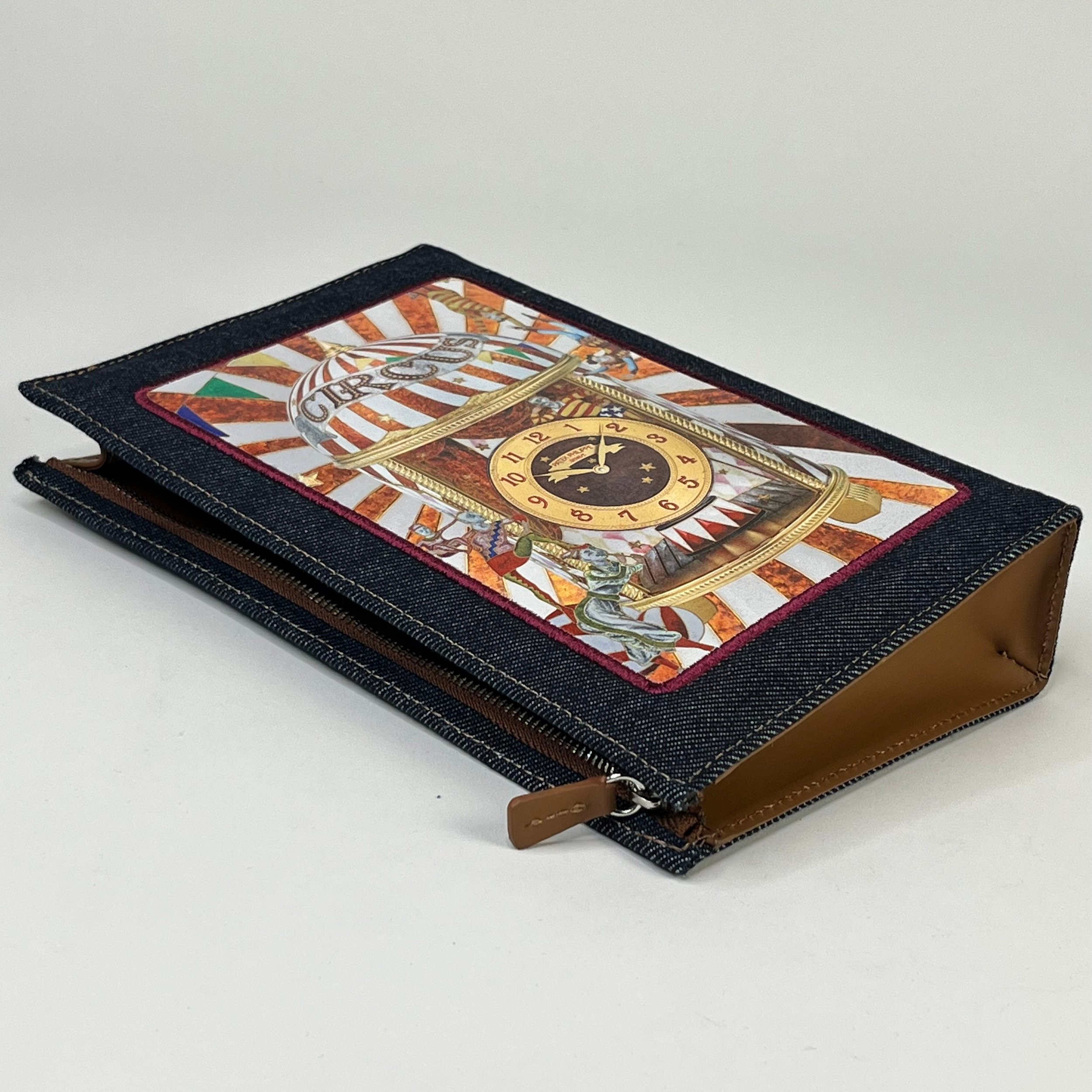 Patek Philippe Circus Denim Zip Pouch Clutch